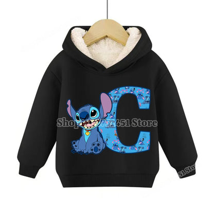 Sweat à capuche polaire Stitch