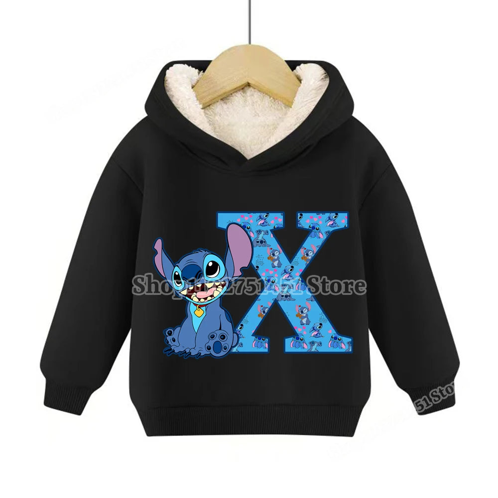 Sweat à capuche polaire Stitch