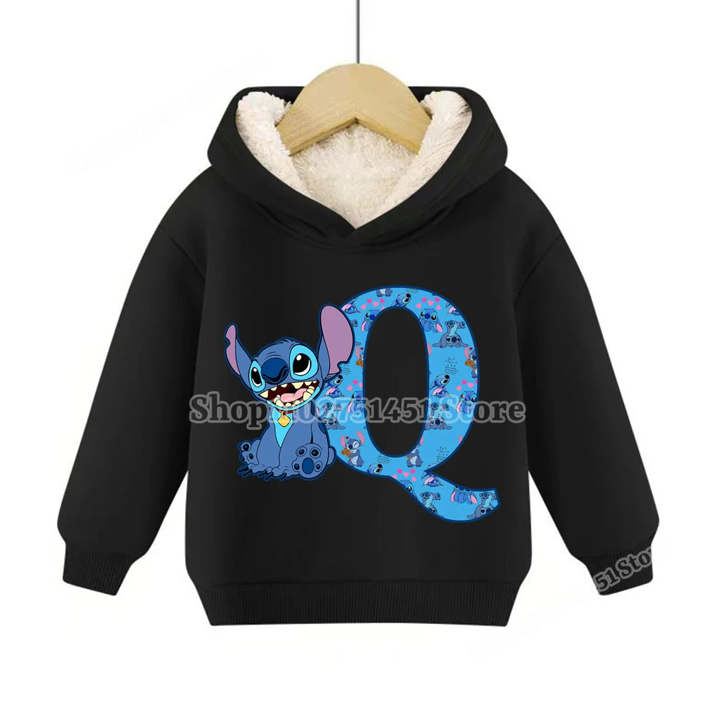 Sweat à capuche polaire Stitch