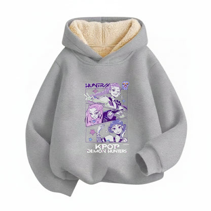 Sweat à capuche polaire Imitation Cachemire