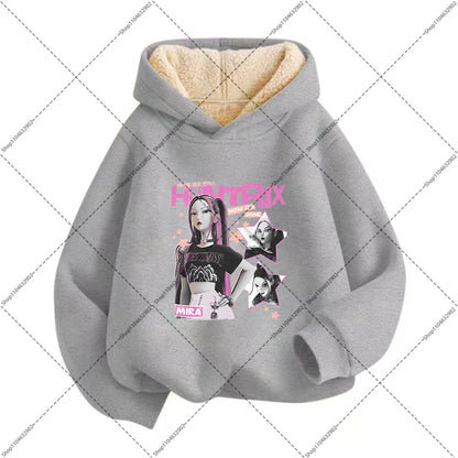 Sweat à capuche polaire Imitation Cachemire