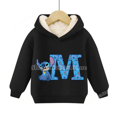 Sweat à capuche polaire Stitch