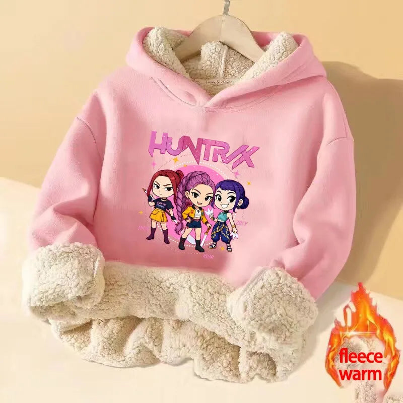 Sweat à capuche polaire Imitation Cachemire