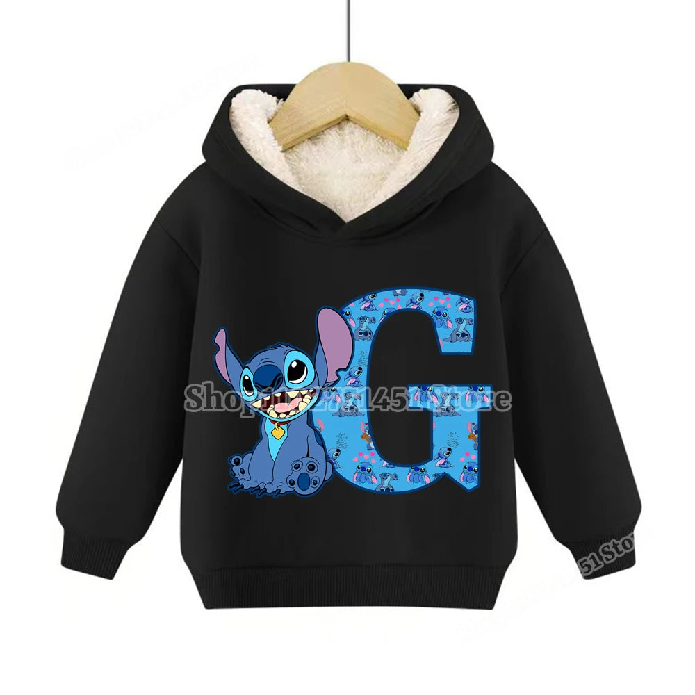 Sweat à capuche polaire Stitch