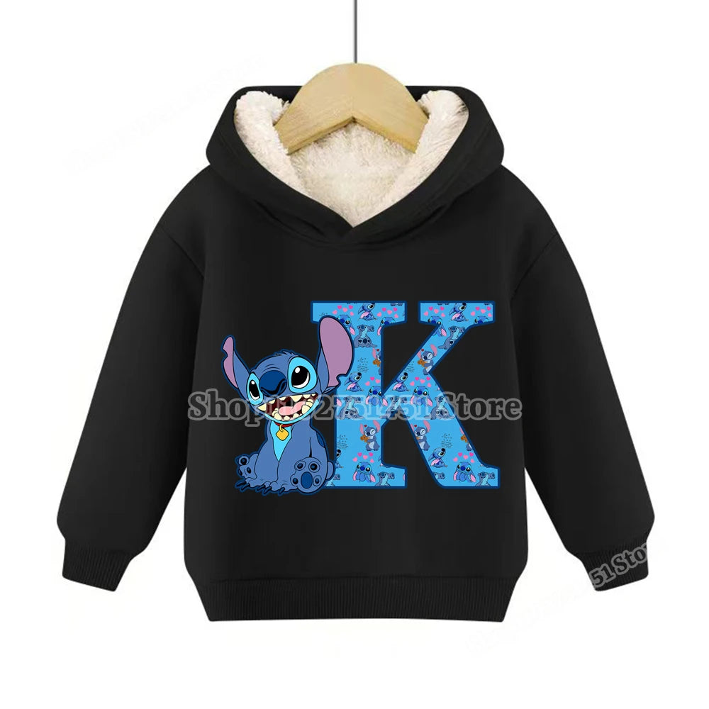 Sweat à capuche polaire Stitch