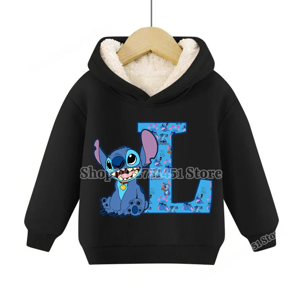 Sweat à capuche polaire Stitch