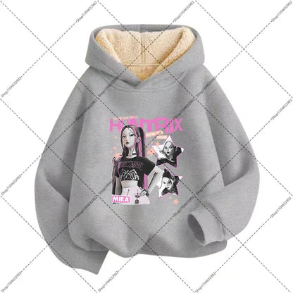 Sweat à capuche polaire Imitation Cachemire