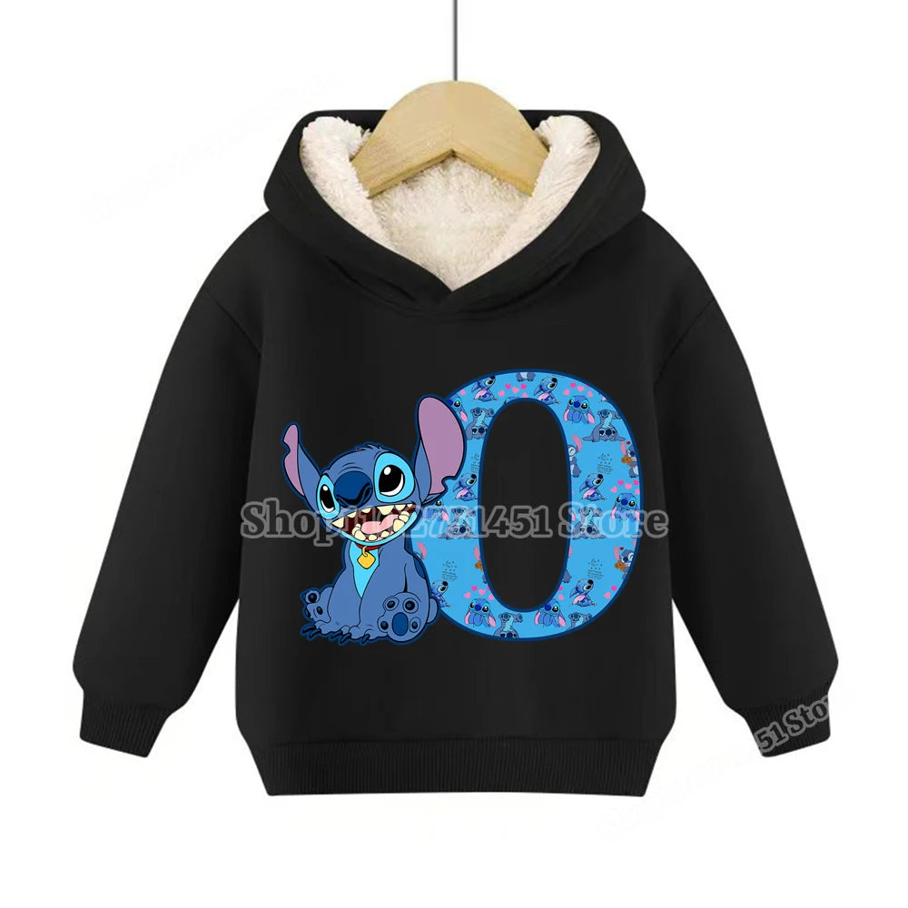 Sweat à capuche polaire Stitch