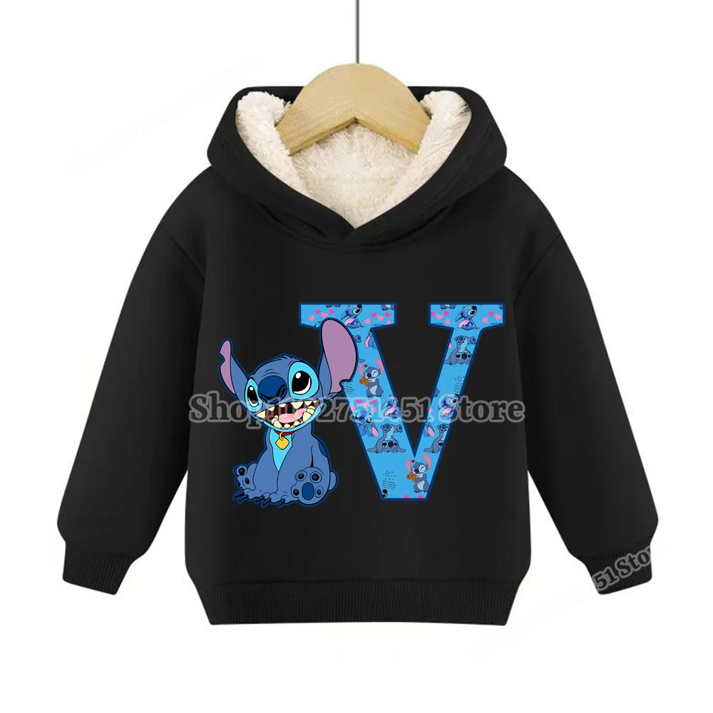 Sweat à capuche polaire Stitch