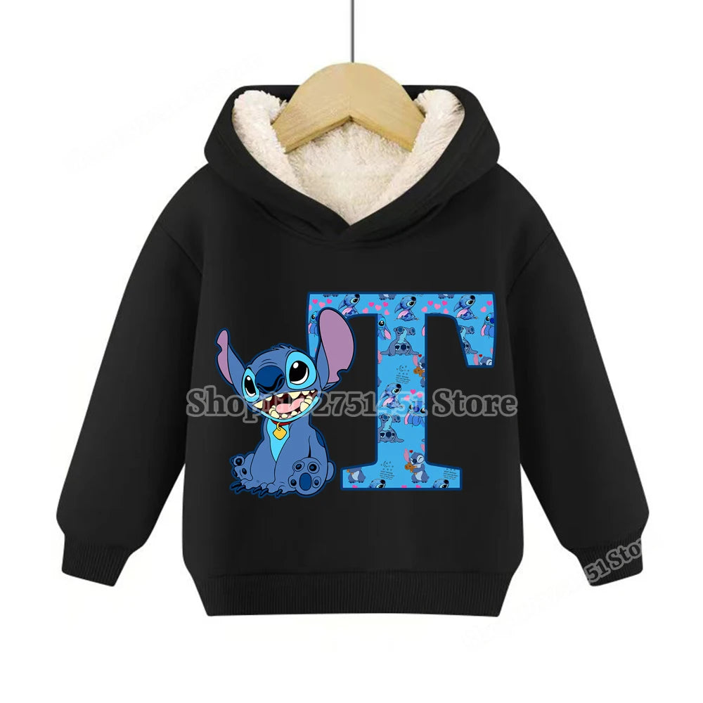 Sweat à capuche polaire Stitch