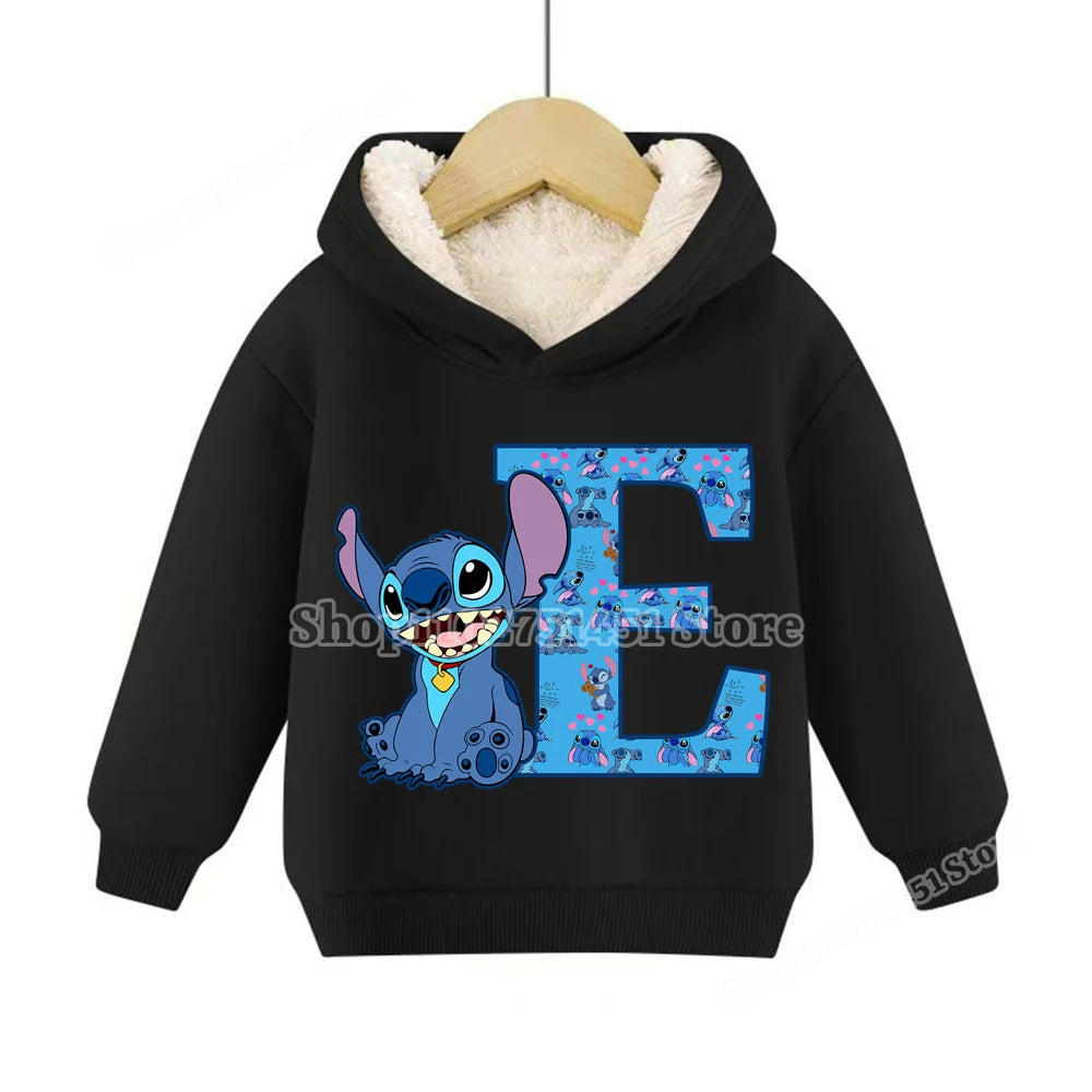 Sweat à capuche polaire Stitch