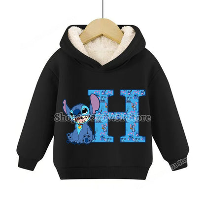 Sweat à capuche polaire Stitch