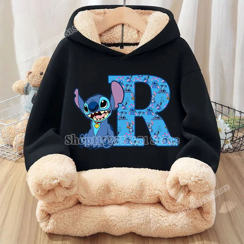 Sweat à capuche polaire Stitch