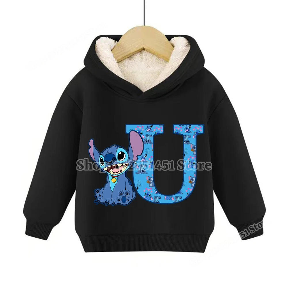 Sweat à capuche polaire Stitch