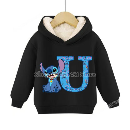 Sweat à capuche polaire Stitch