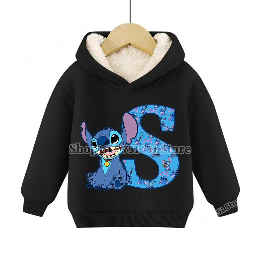 Sweat à capuche polaire Stitch