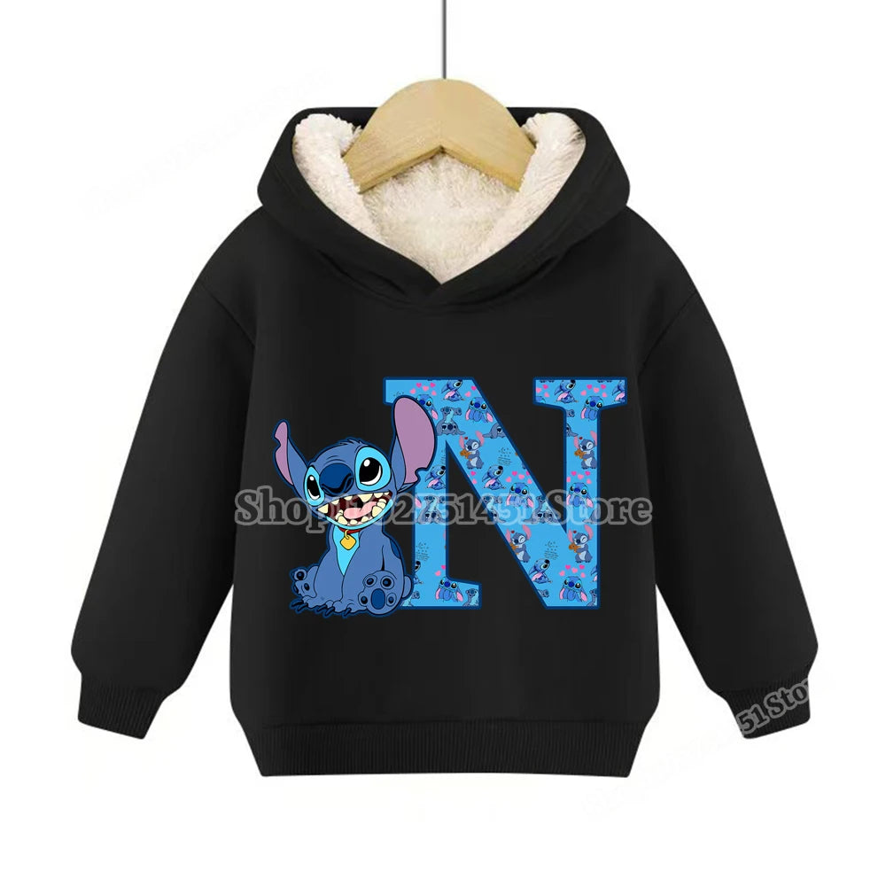 Sweat à capuche polaire Stitch