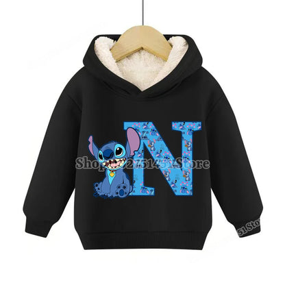 Sweat à capuche polaire Stitch