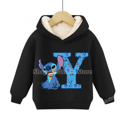 Sweat à capuche polaire Stitch