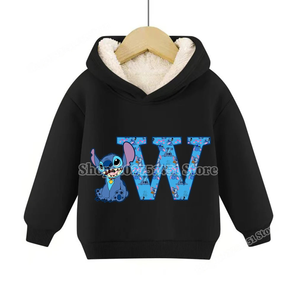 Sweat à capuche polaire Stitch