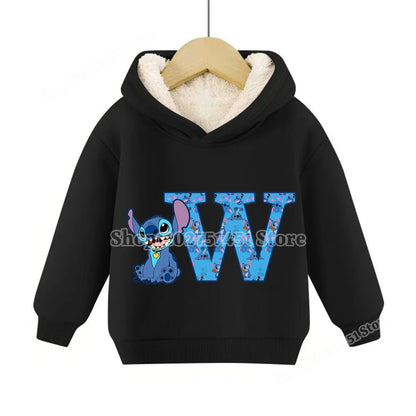 Sweat à capuche polaire Stitch